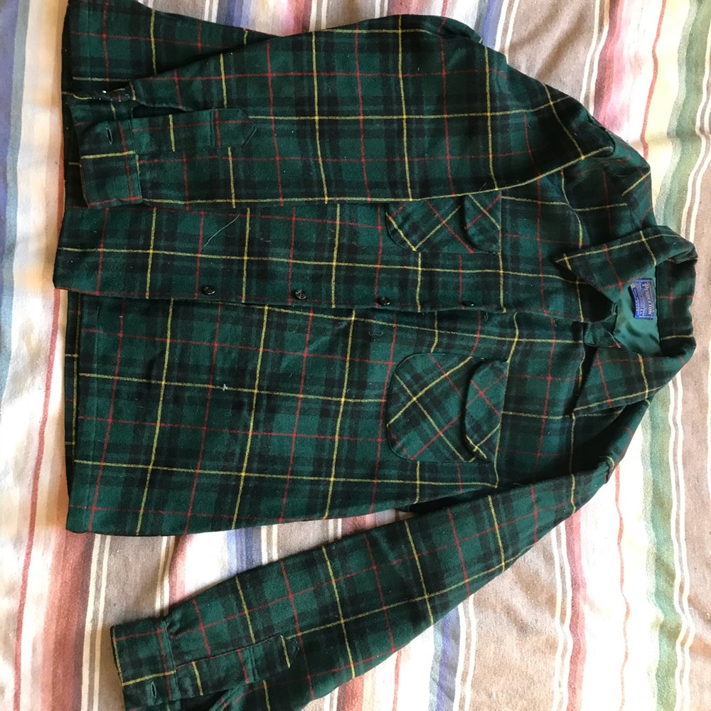 Green Pendleton Flannel